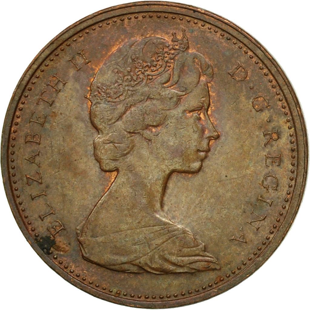 Canada | 1 Cent Coin | Bronze | 2nd portrait | KM:59 | 1965-1978