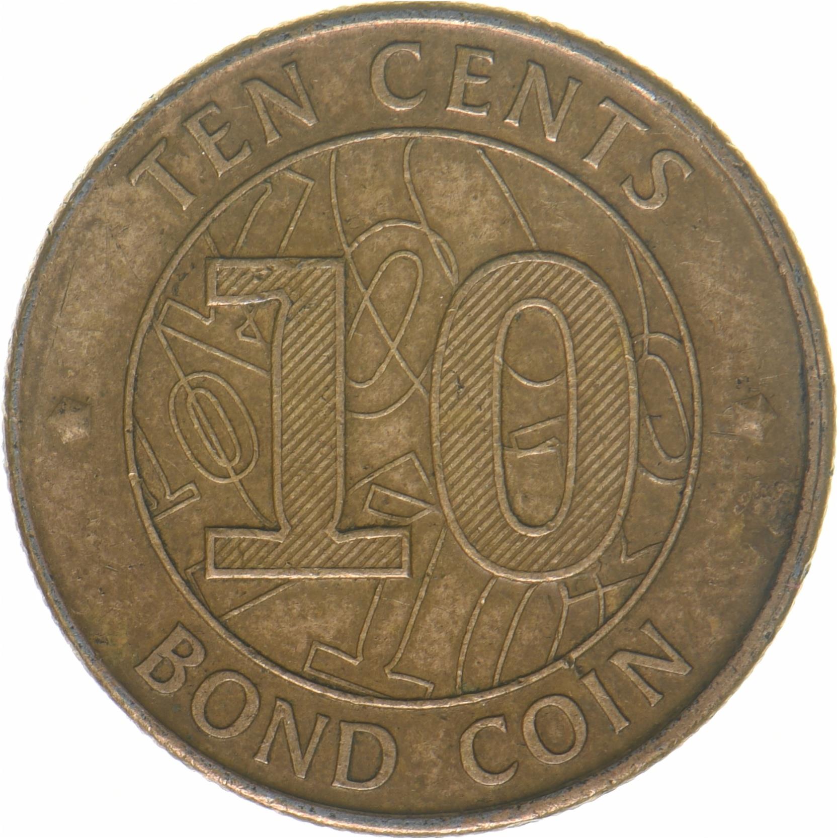 Zimbabwe | 10 Cents Coin | Bond Coin | KM:18 | 2014