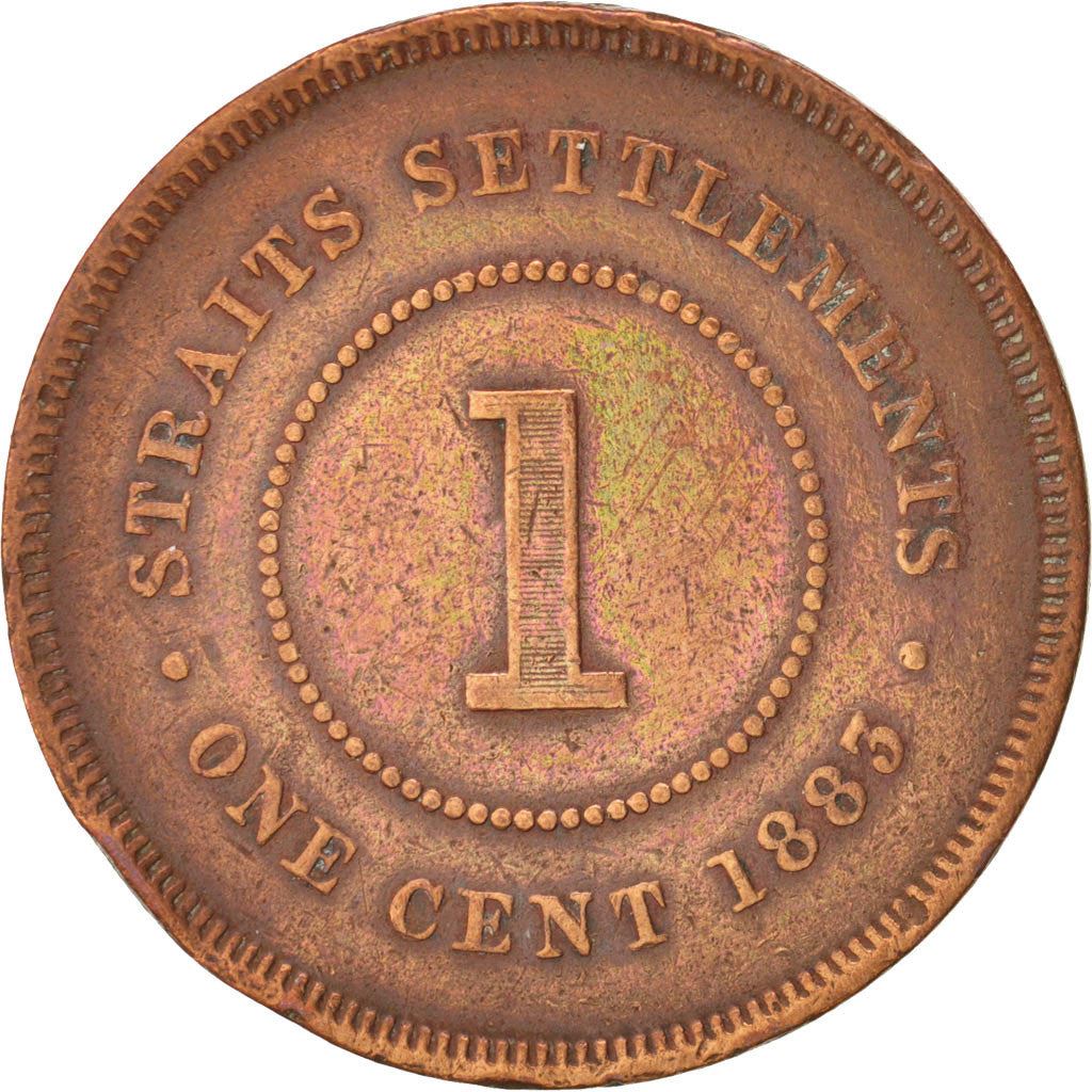 Straits Settlements | 1 Cent Coin | Queen Victoria | Copper | KM:9 | 1872-1883