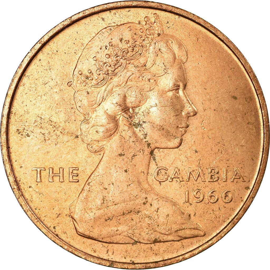 The Gambia | 1 Penny Coin | Sailing boat | Km:1 | 1966