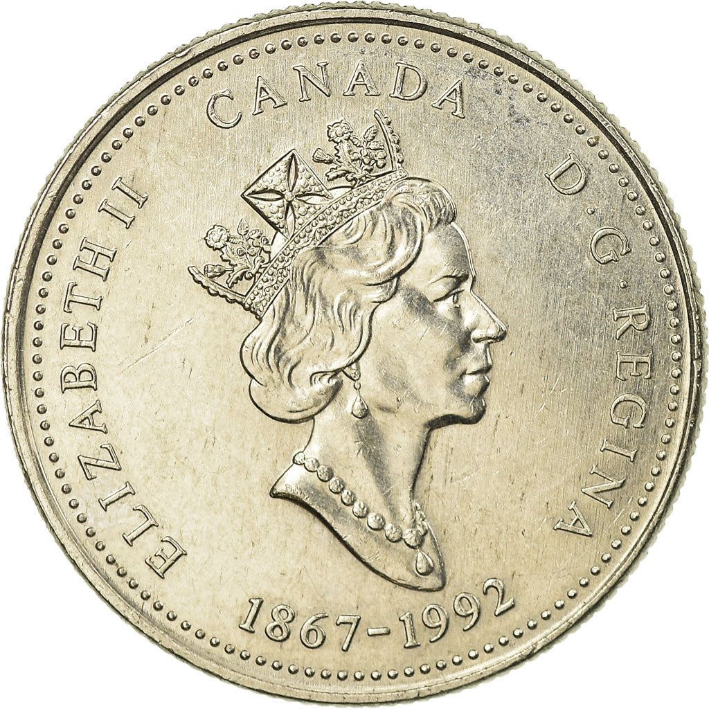 Canada | 25 Cents Coin | Nickel | Nova Scotia | KM:231 | 1992
