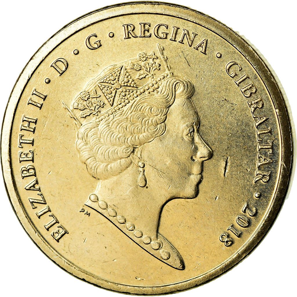 Gibraltar | 1 Pound Coin | Calpe House | Km:1628 | 2018