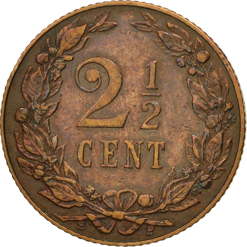 Netherlands | 2½ Cents Coin | A Lion | Bronze | KM:134 | 1903-1906