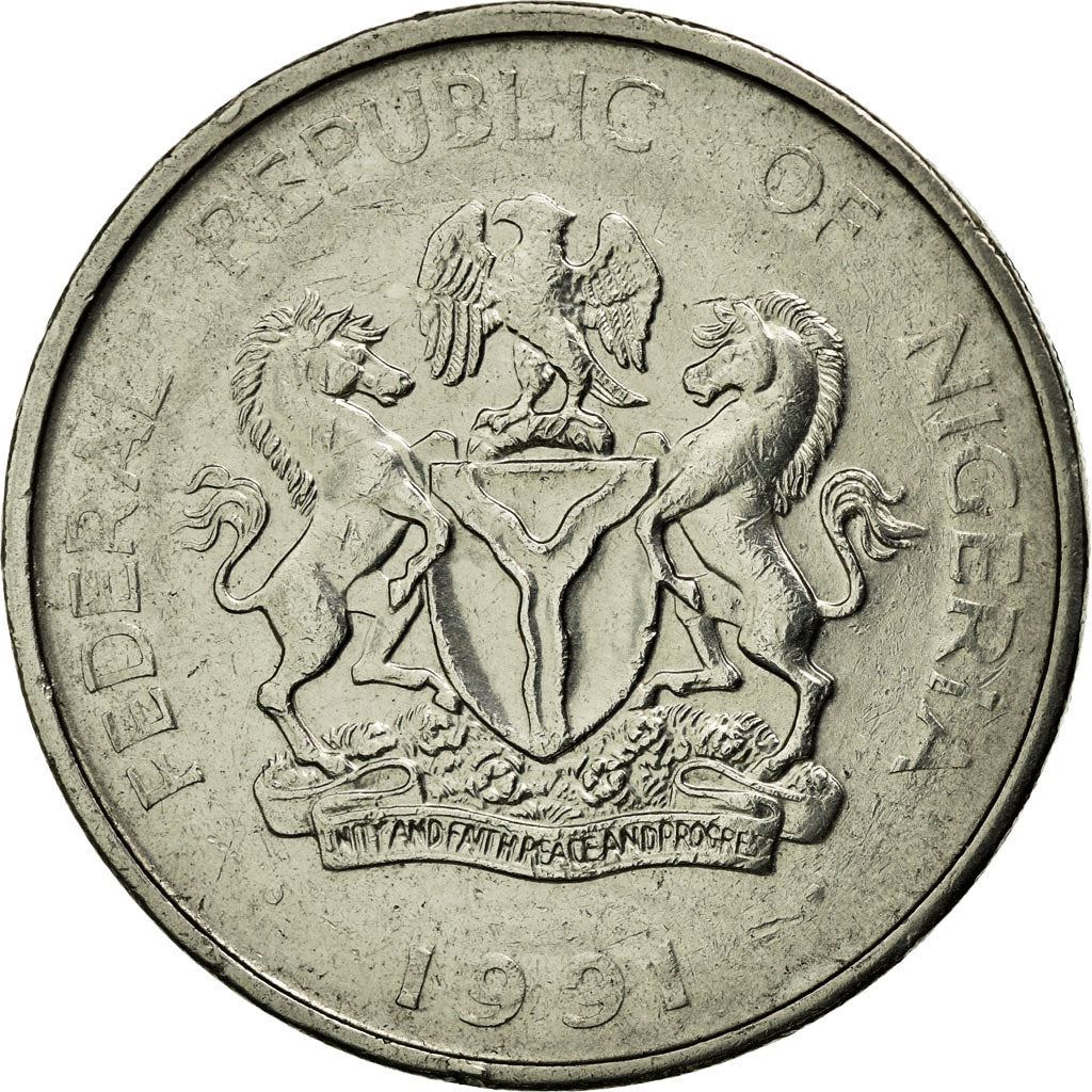 Nigeria | 1 Naira Coin | Herbert Macaulay | Km:14 | 1991 - 1993