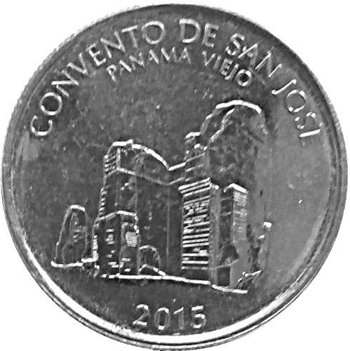 Panama 1/2 Balboa Coin | Convent of Saint Joseph Ruins | KM146 | 2015