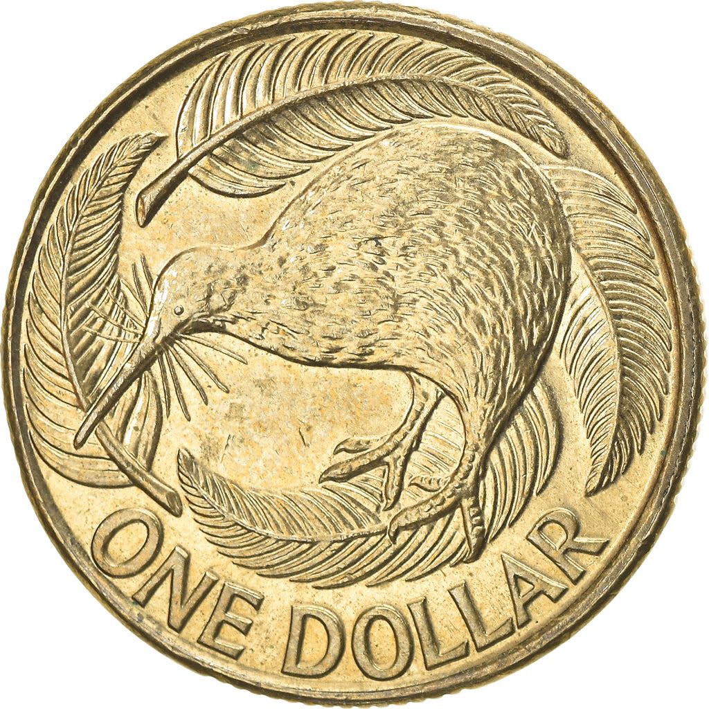 New Zealand | 1 Dollar Coin | Elizabeth II | Kiwi Bird | Km:120 | 1999 - 2020