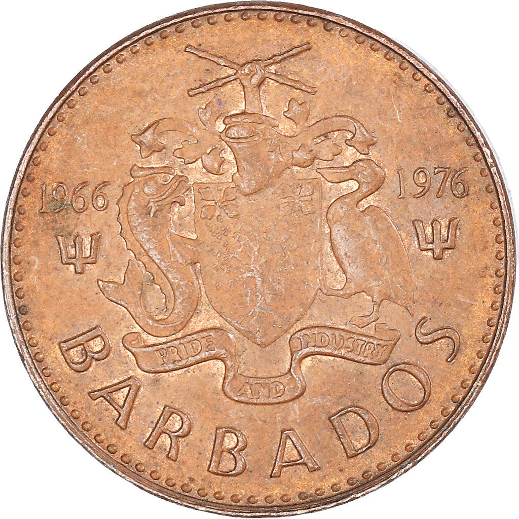 Barbados | 1-Cent-Münze | Dreizack | Km:19 | 1976