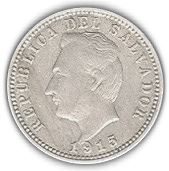 El Salvador 3 Centavos Coin | Francisco Morazan | KM128 | 1915