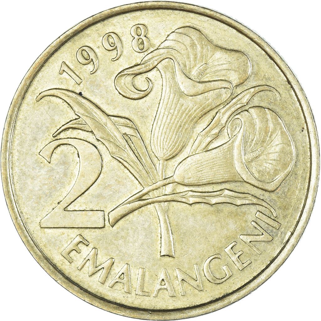 Eswatini 2 Emalangeni Coin | King Mswati III | Lilie | KM46 | 1995 - 2010