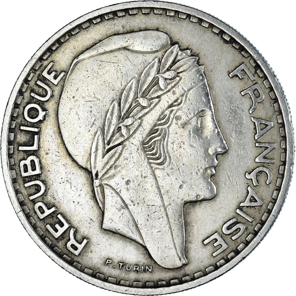 Algeria 100 Francs Coin | Marianne | Phrygian Cap | KM93 | 1950 - 1952