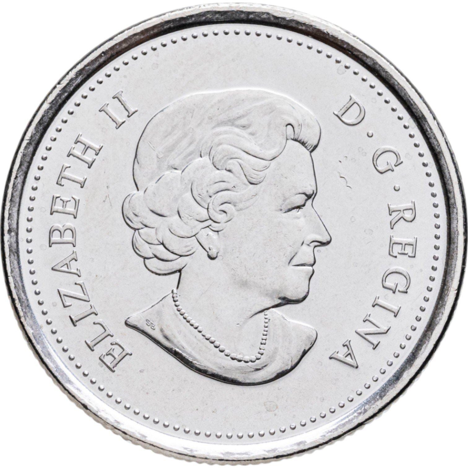 Canada | 25 Cents Coin | Wood Bison | Nickel plated steel | KM:1168a | 2011