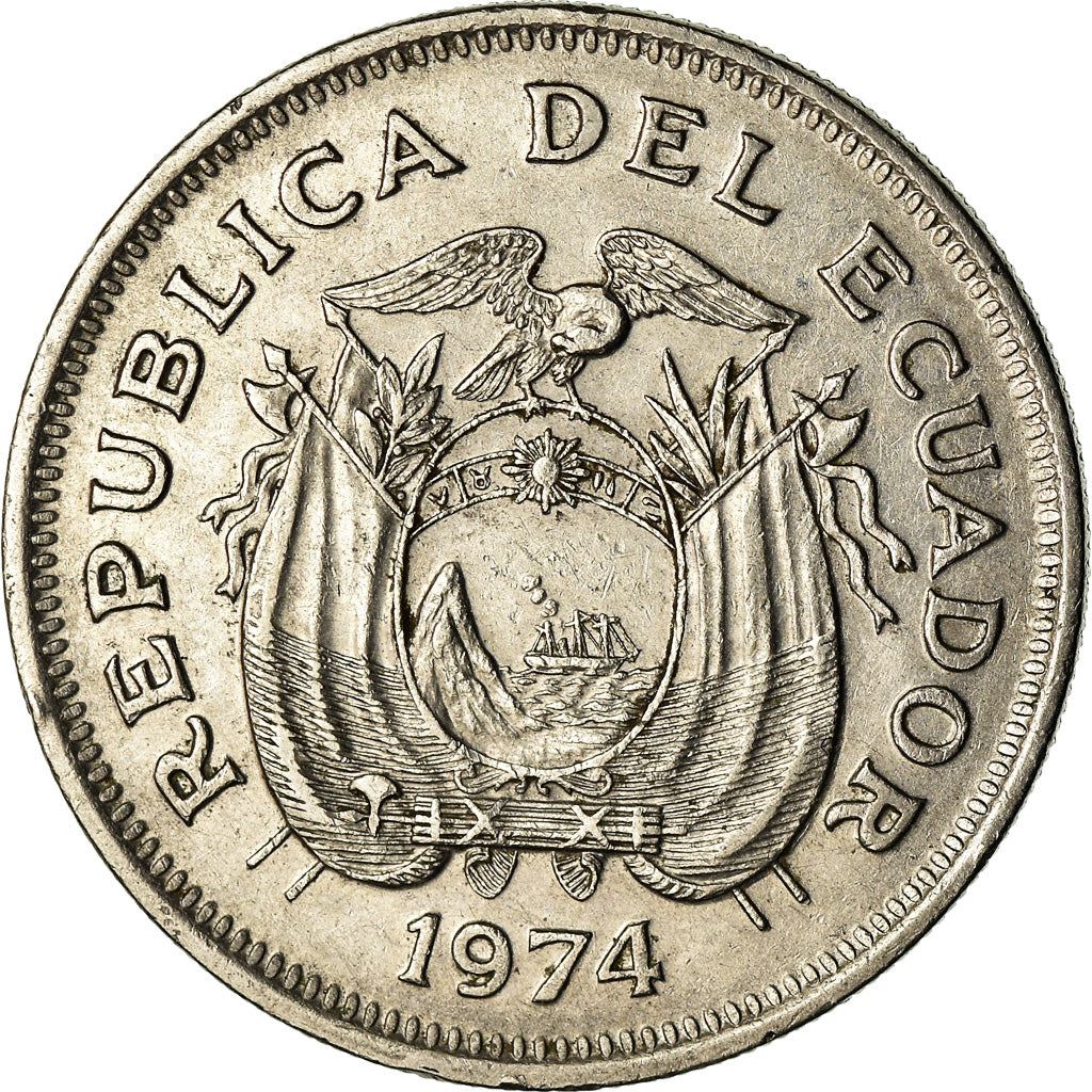 Ecuador | 1 Sucre Coin | Antonio José de Sucre | Nickel clad steel | KM:83 | 1974-1977