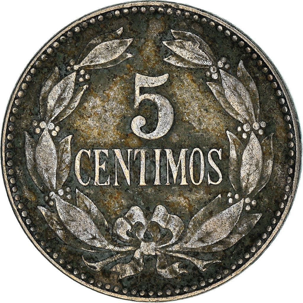 Venezuela | 5 Centimos Coin | Palomo Horse | KM27 | 1896 - 1938