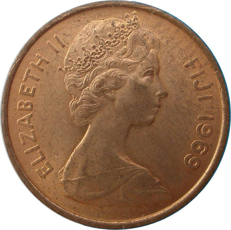 Fiji | 1 Cent Coin | Tanoa | Km:27 | 1969 - 1985