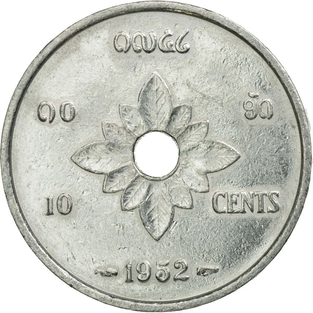 Laos | 10 Cents Coin | Lao Loum | Km:4 | 1952