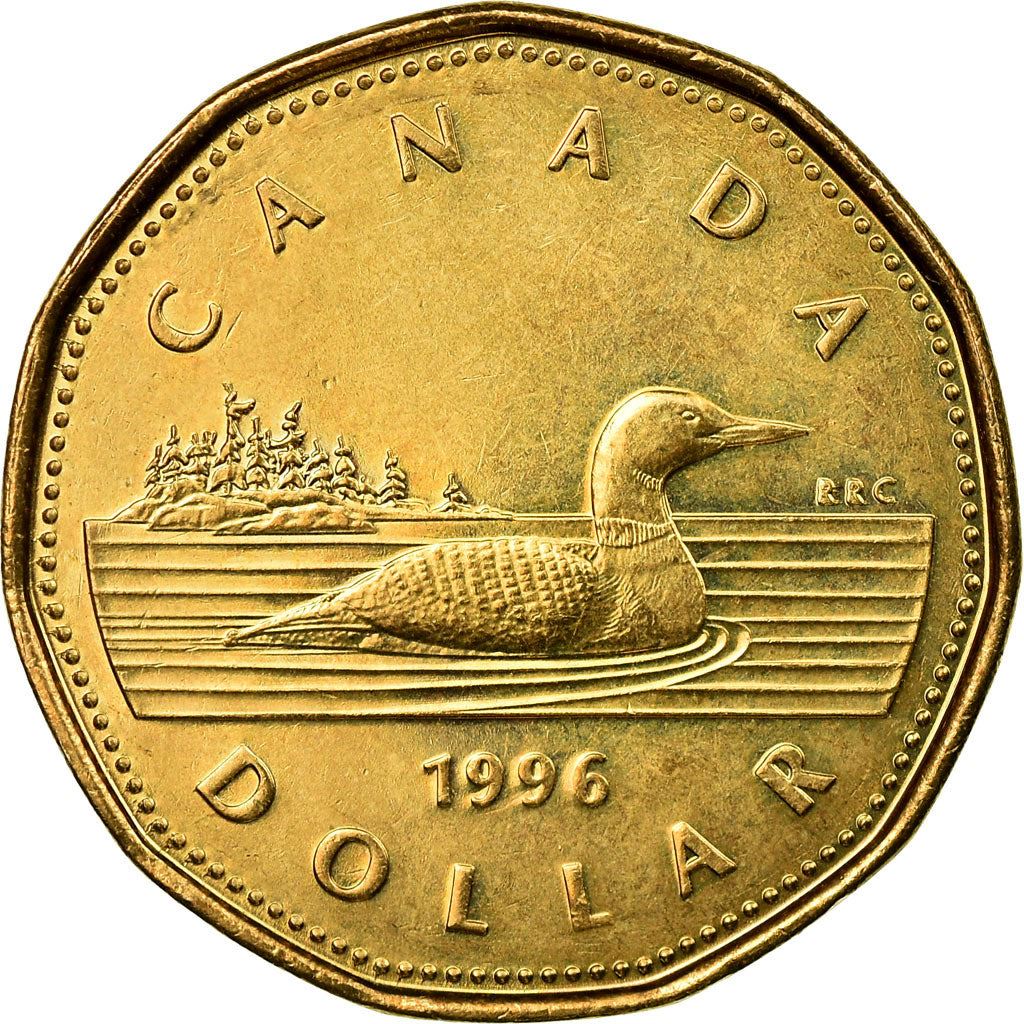 Canada | 1 Dollar Coin | Bronze plated nickel | 3rd portrait | KM:186 | 1990-2003