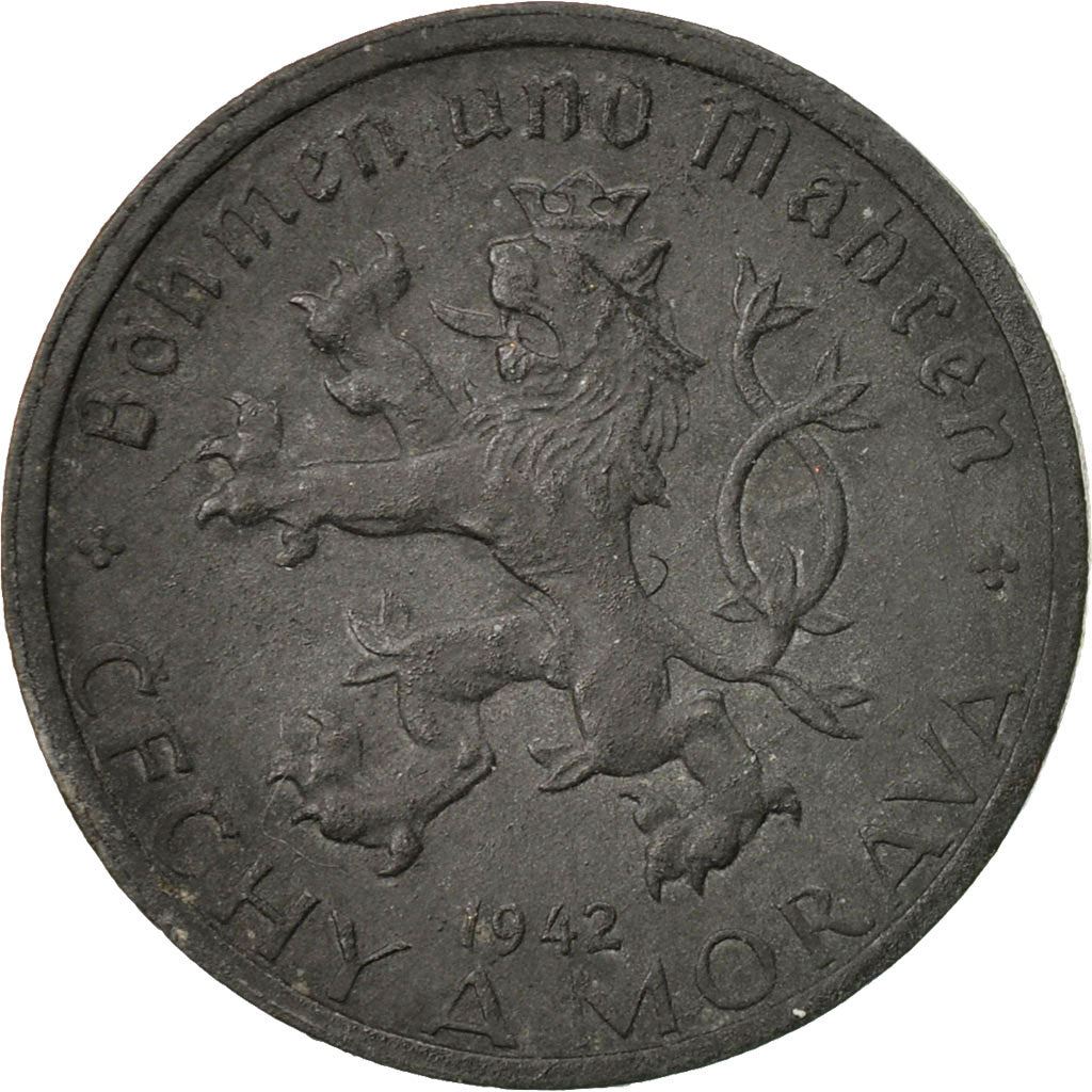 Bohemia and Moravia | 20 Haleru Coin | Lion | Sickle | 1940 - 1944