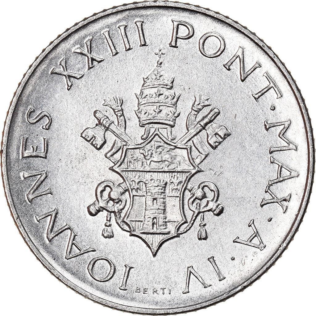 Vatican City | 2 Lire Coin | John XXIII | Km:59 | 1959 - 1962