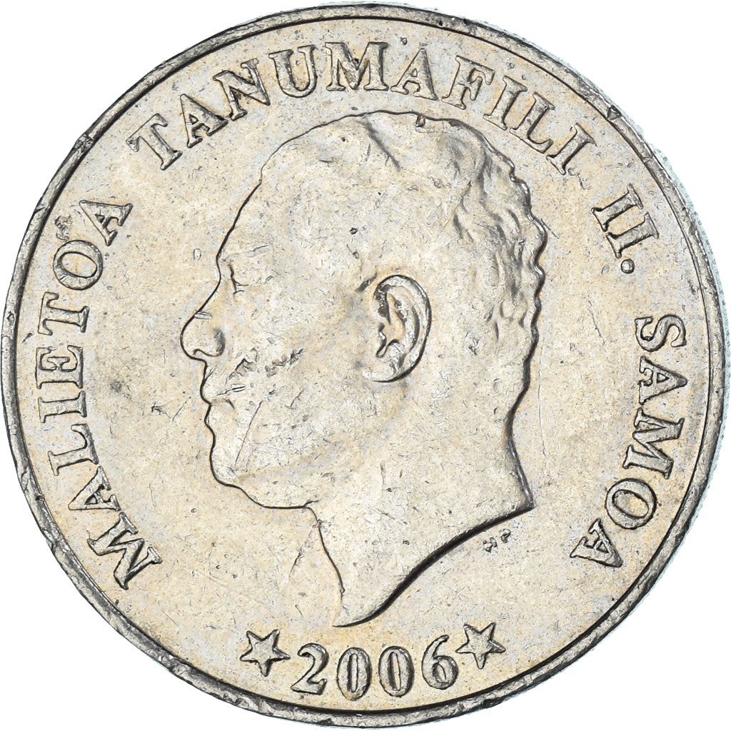 Samoa | 20 Sene Coin | Malietoa Tanumafili II | Bread Fruit | Km:133 | 2002 - 2006