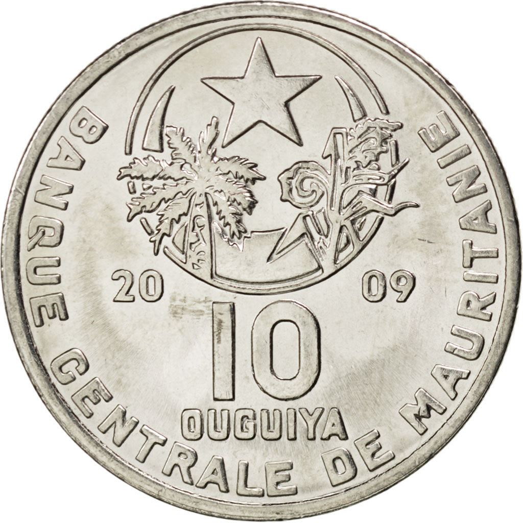 Mauritania | 10 Ouguiya Coin | Coat of Arms | Km:4A | 2004 - 2013