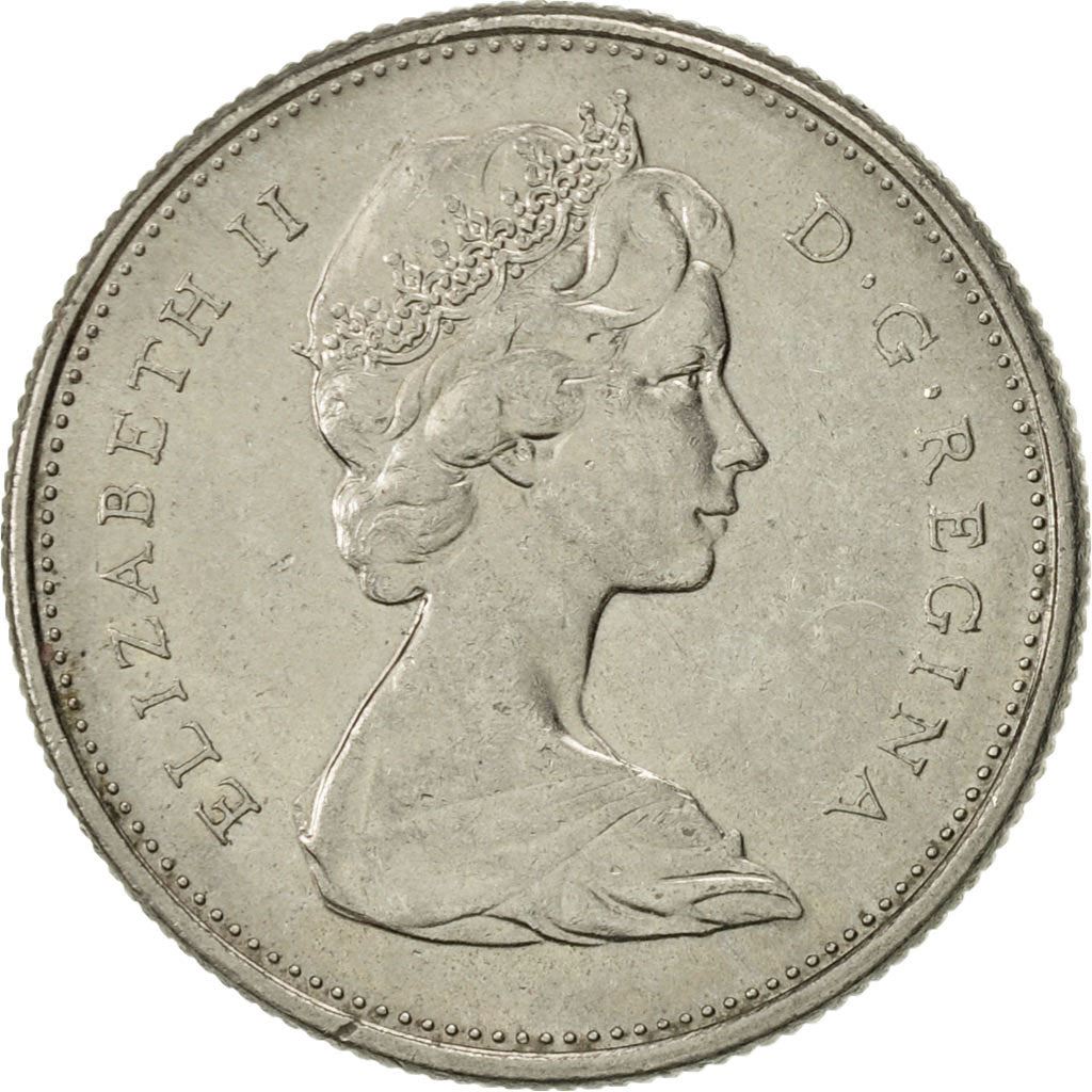 Canada | 25 Cents Coin | Nickel | 2nd portrait | KM:62b | 1968-1978