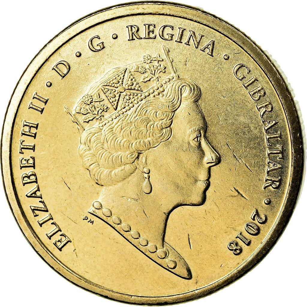 Gibraltar | 1 Pound Coin | Calpe House | Km:1628 | 2018