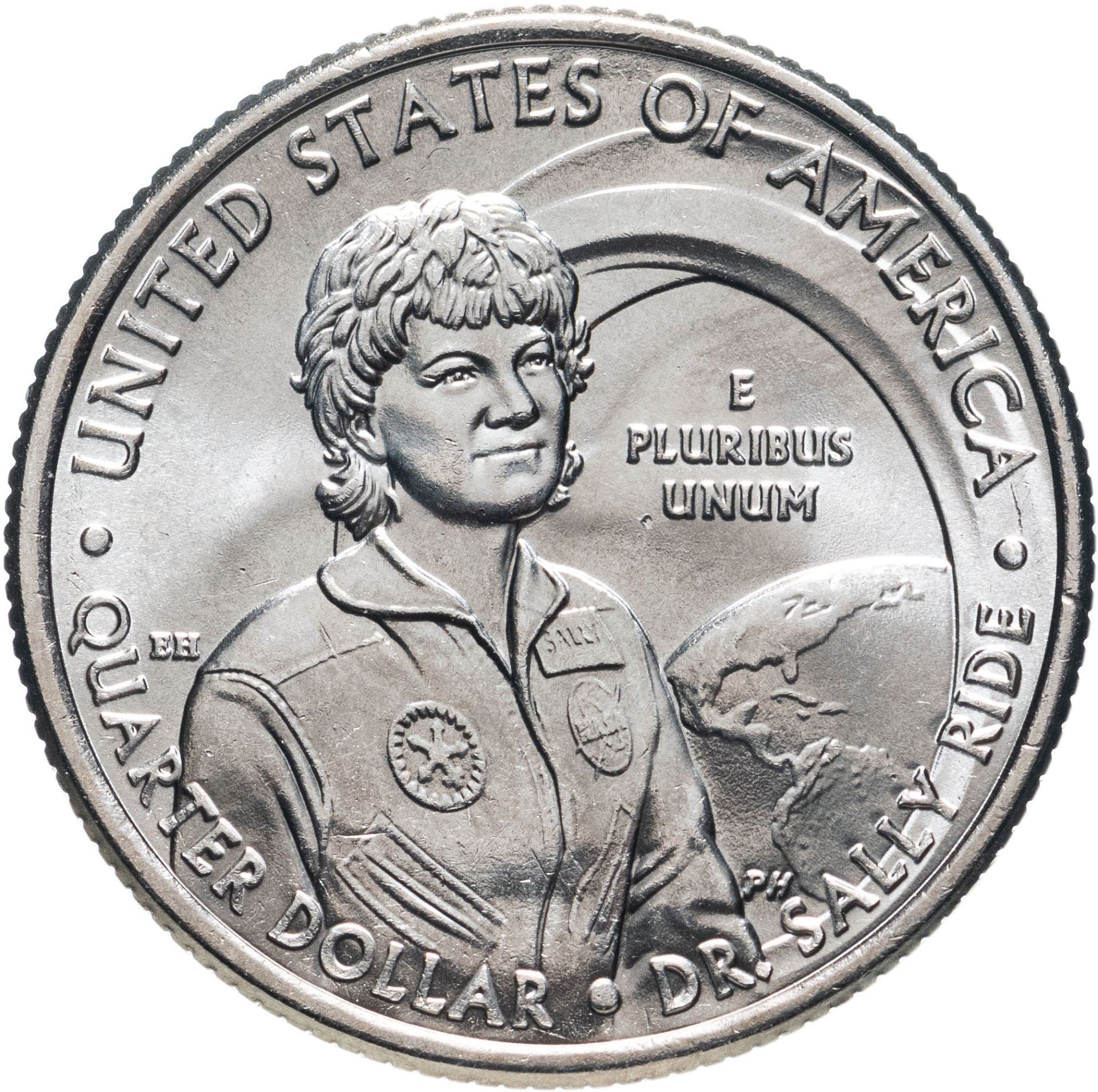 USA | 1/4 Dollar Mønt | Dr. Sally Ride | KM:769 | 2022