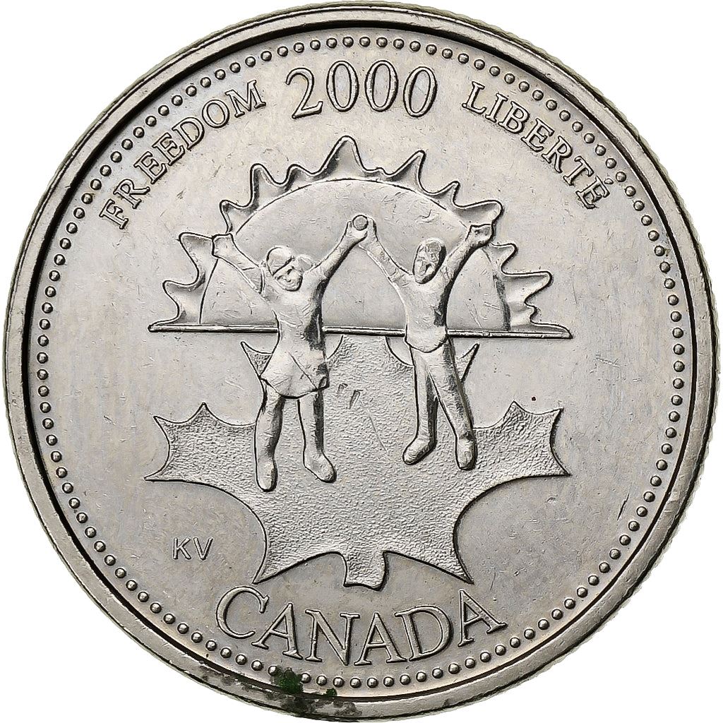 Canada | 25 Cents Coin | Freedom | Km:374 | 2000