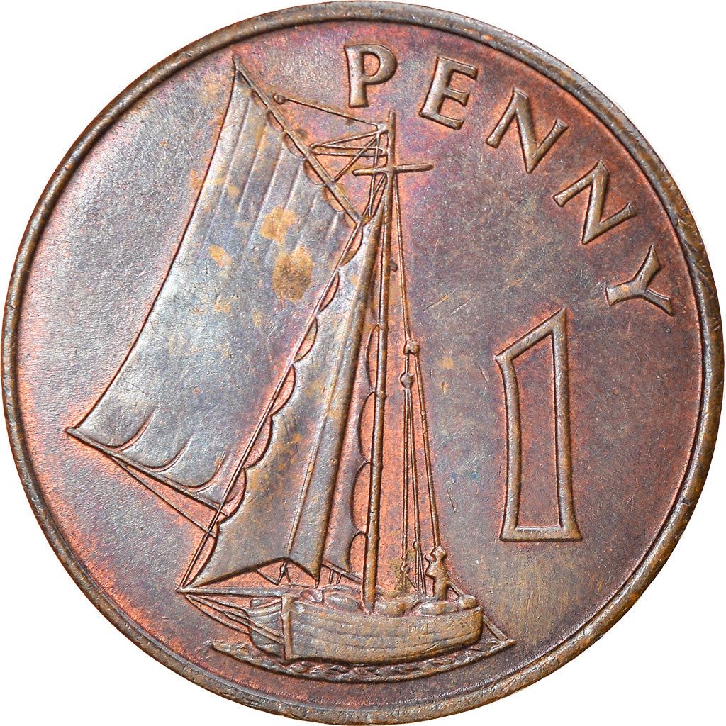 The Gambia | 1 Penny Coin | Sailing boat | Km:1 | 1966