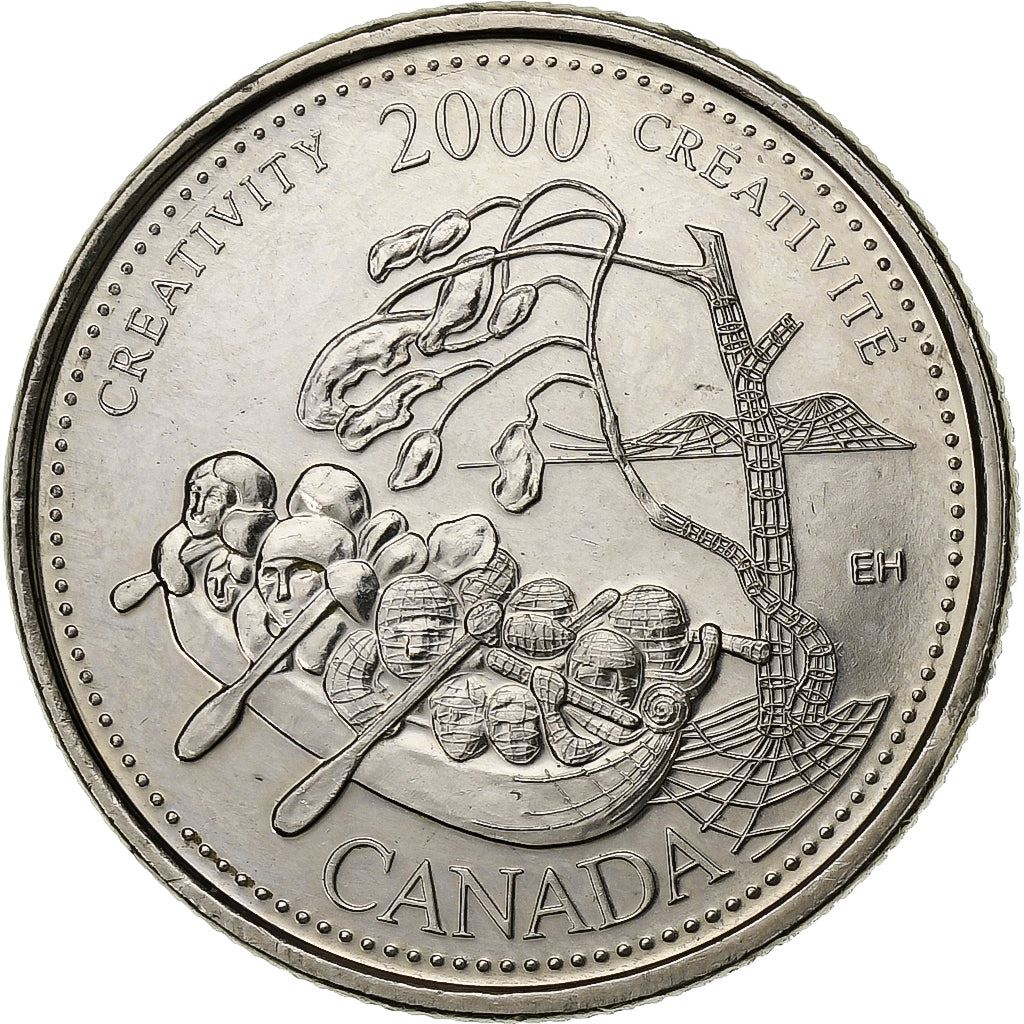 Canada | 25 Cents Coin | Creativity | Nickel | KM:379 | 2000