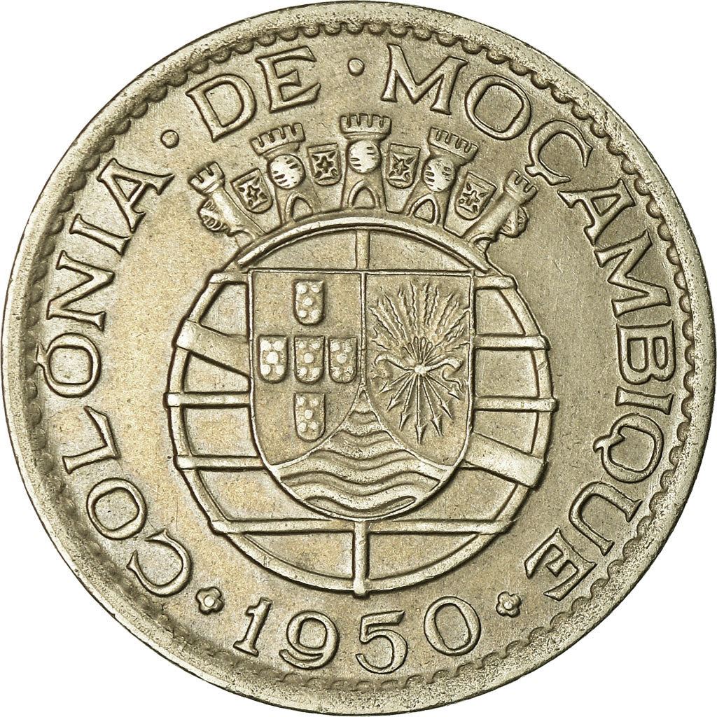 Mozambique 1 Escudo Coin | Military Order Of Christ | KM77 | 1950 - 1951