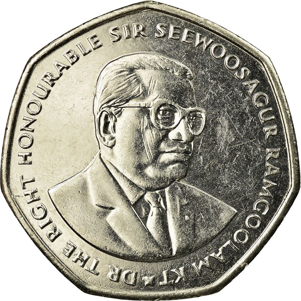 Mauritius | 10 Rupees Coin | Seewoosagur Ramgoolam | Farmer | Sugar Cane | Km:73 | 2016 - 2023