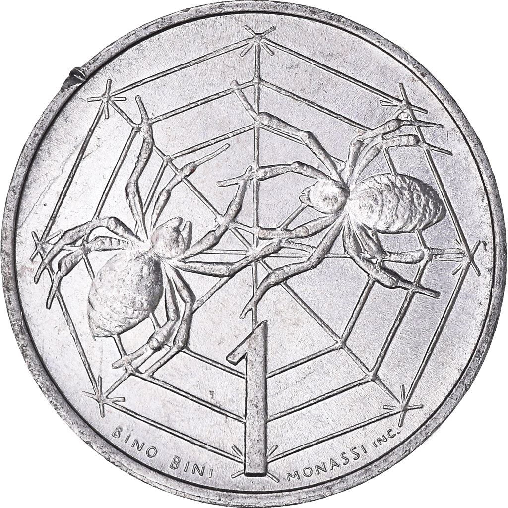San Marino | 1 Lira Coin | Spiders | Km:40 | 1975