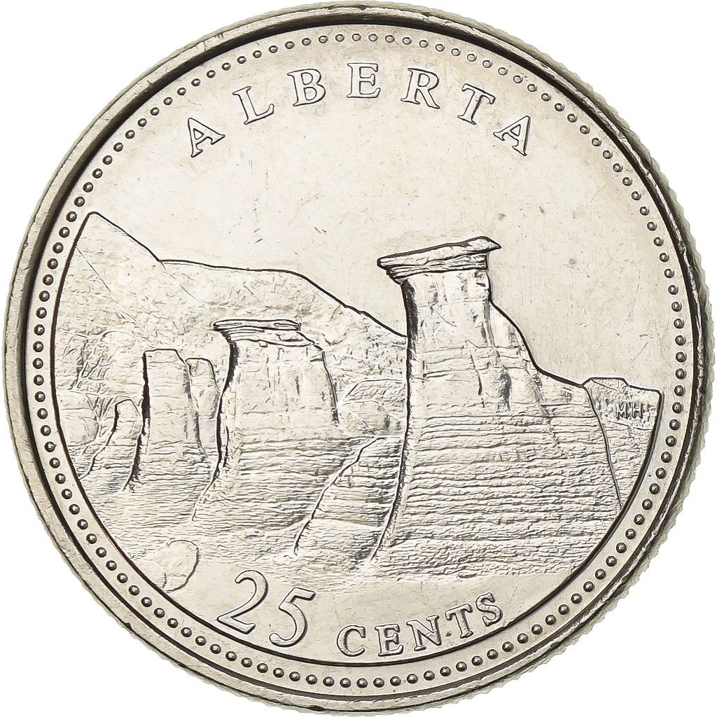 Canada | 25 Cents Coin | Nickel | Alberta | KM:221 | 1992