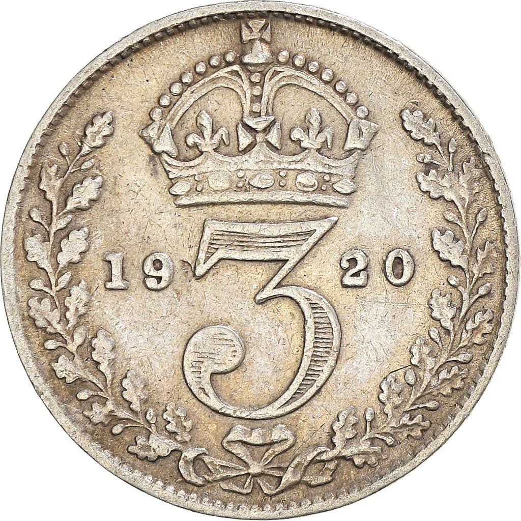 United Kingdom | 3 Pence Coin | George V | KM:813a | 1920 - 1927