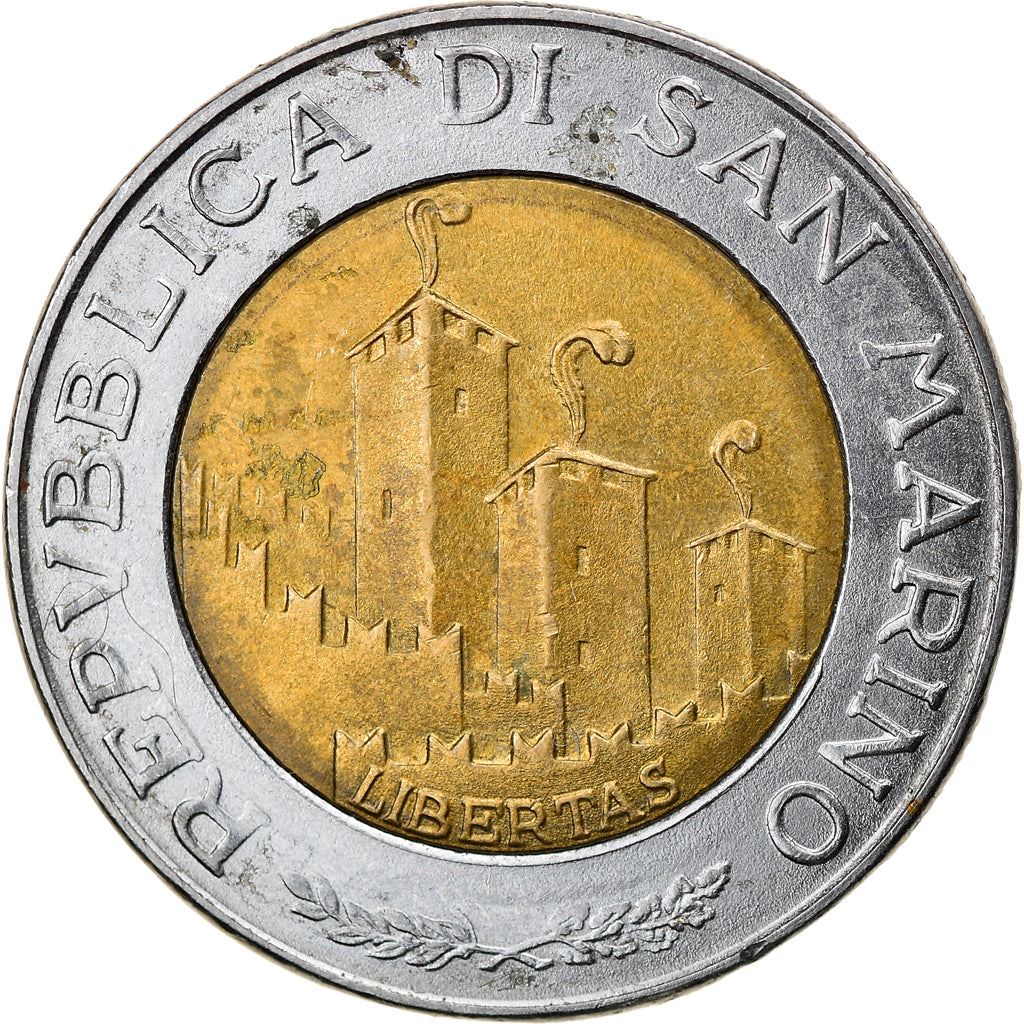 San Marino | 500 Lire Coin | Adveniat Regnum Viri | Km:301 | 1993