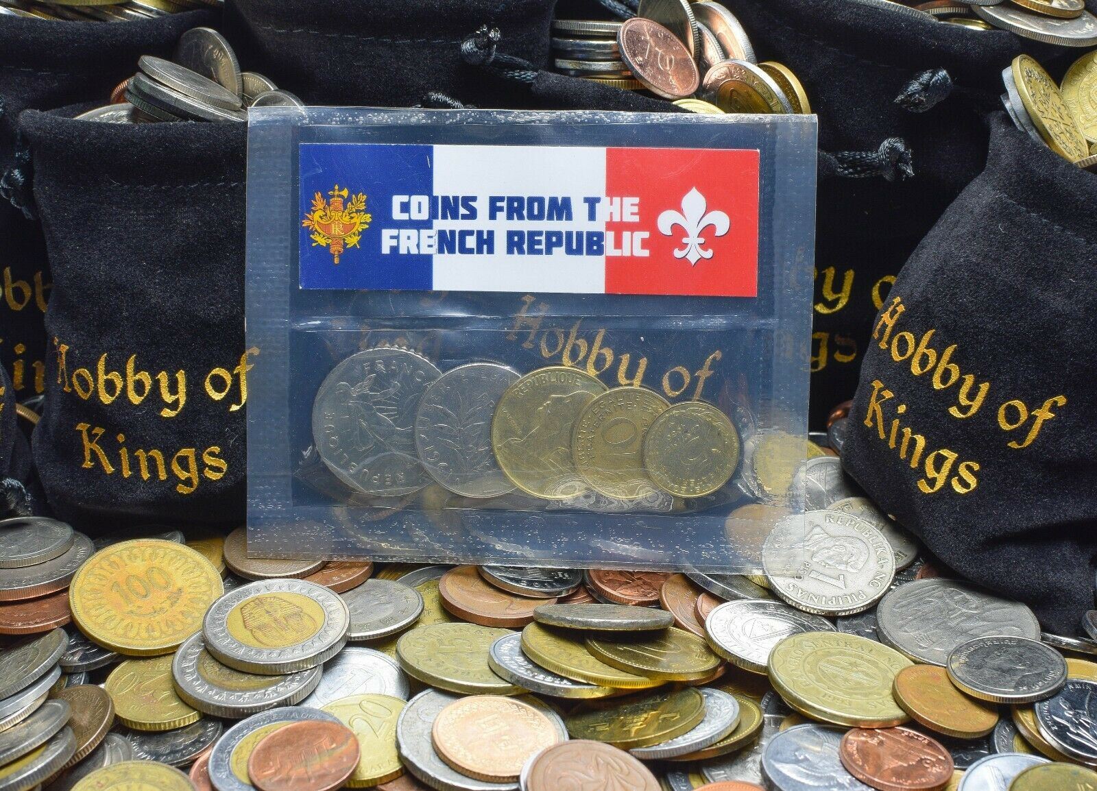 5 Mixed Coins From France | Centime - Franc | 1950 - 2001