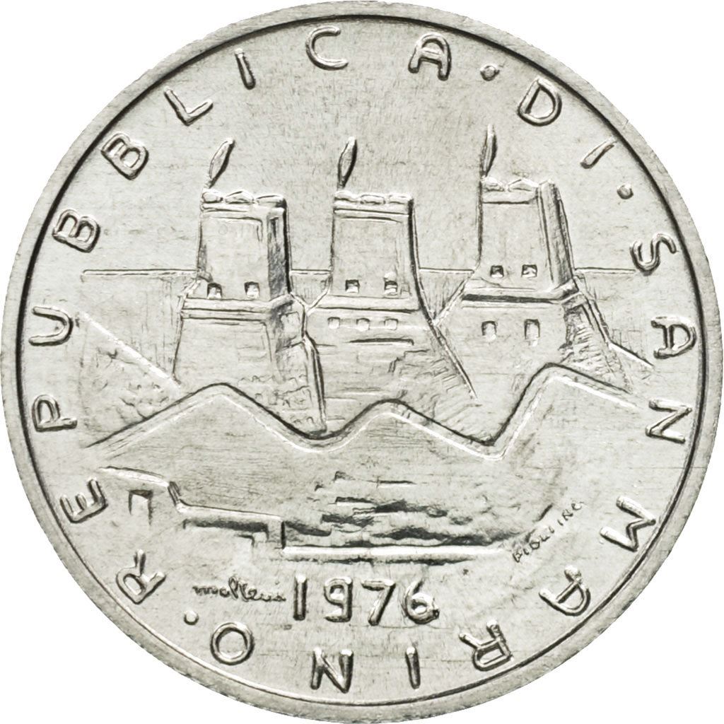 San Marino | 5 Lire Coin | FAO | Km:53 | 1976