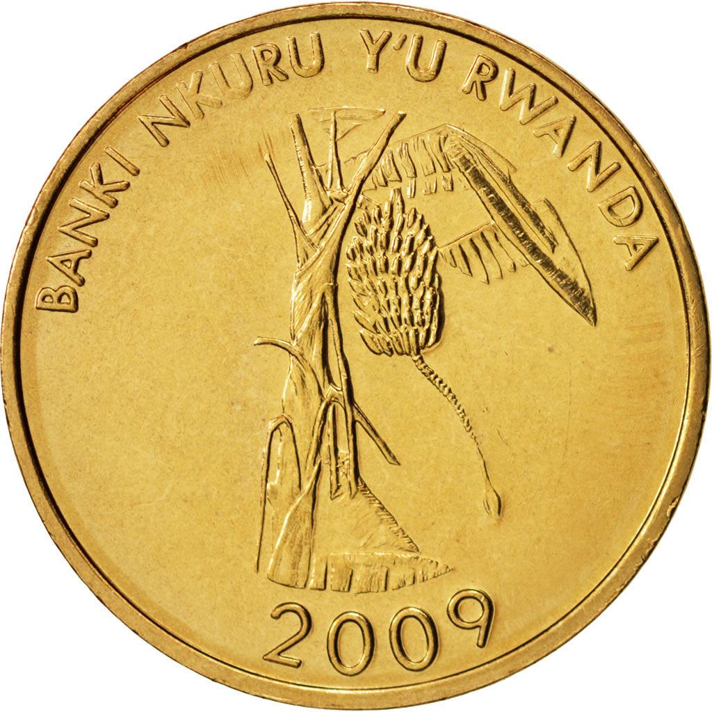 Rwanda | 10 Amafaranga Coin | Banana Tree | Km:34 | 2009