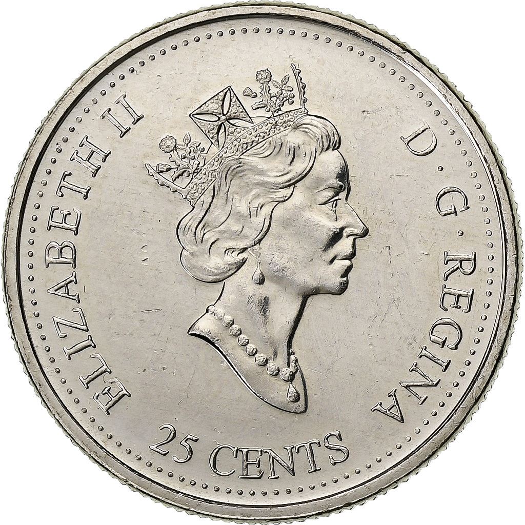Canada | 25 Cents Coin | Bush Plane | Nickel | KM:352 | 1999