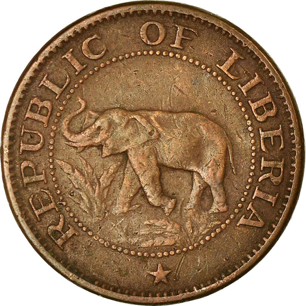 Liberia | 1 Cent Coin | Elephant | Km:13 | 1960 - 1990