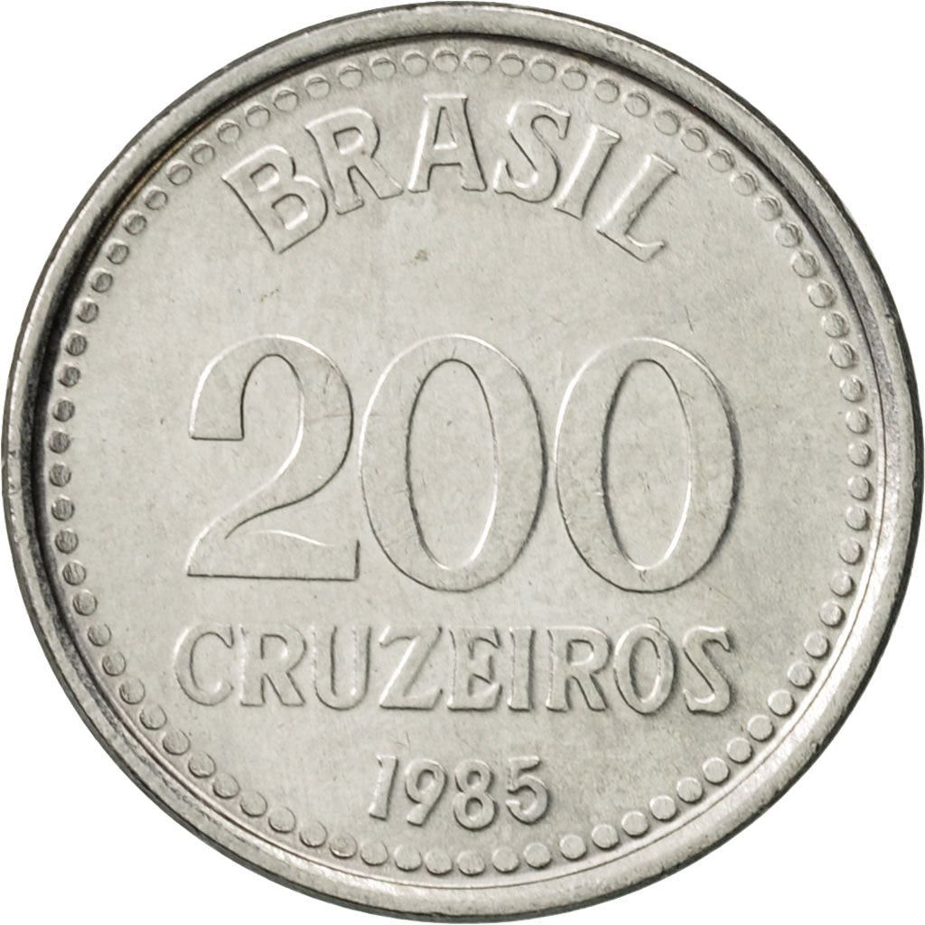 Brazil | 200 Cruzeiros Coin | Star | Km:596 | 1985 - 1986