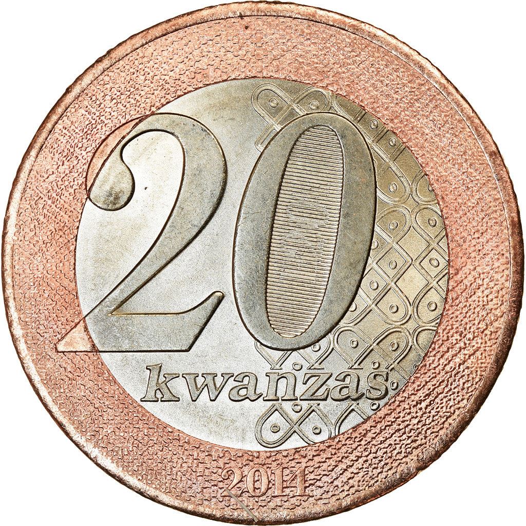 Angola | 20 Kwanzas Coin | Queen Njinga A Mbande | Km:111 | 2014