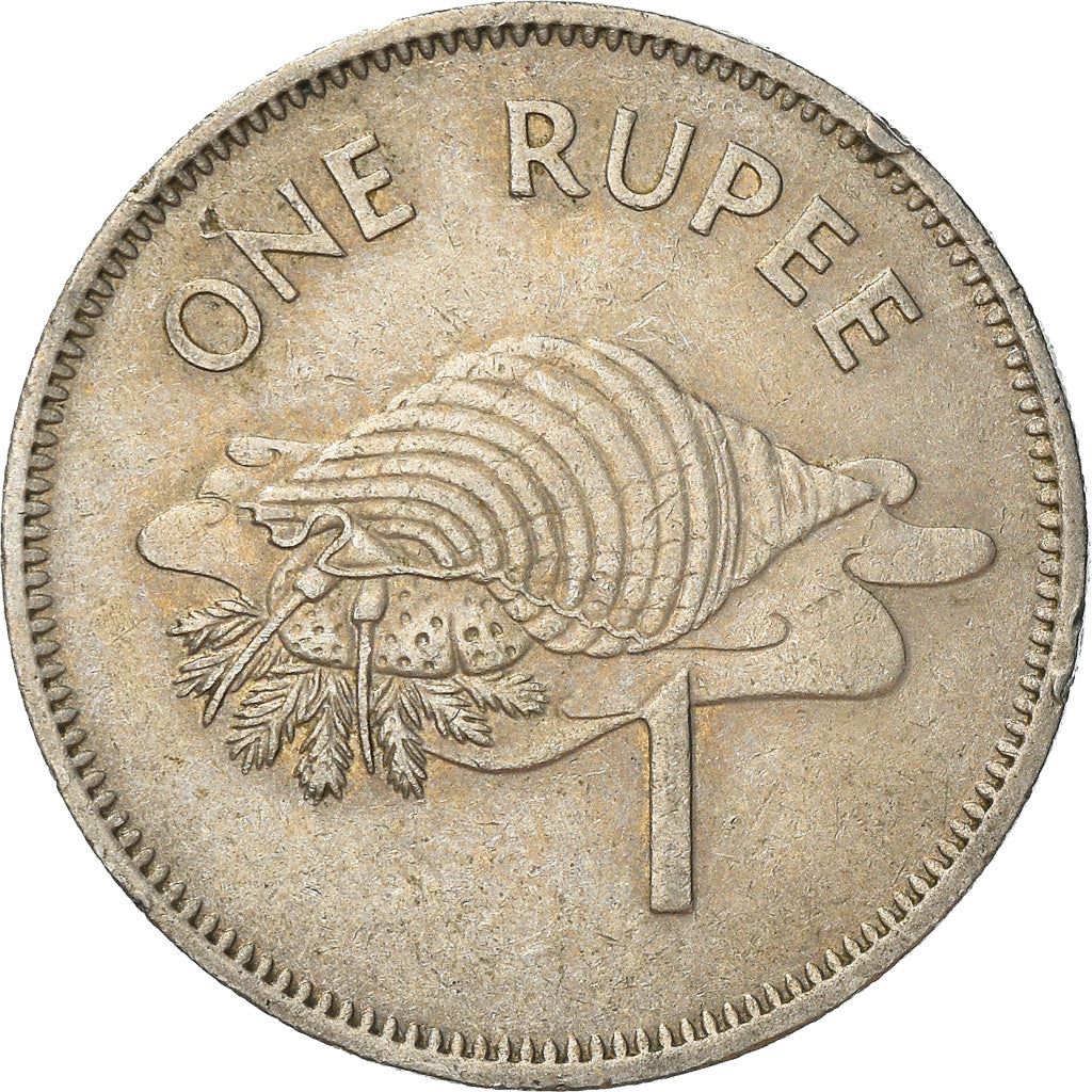 Moneda de 1 Rupia de Seychelles | Caracol tritón | KM50 | 1982 - 2010