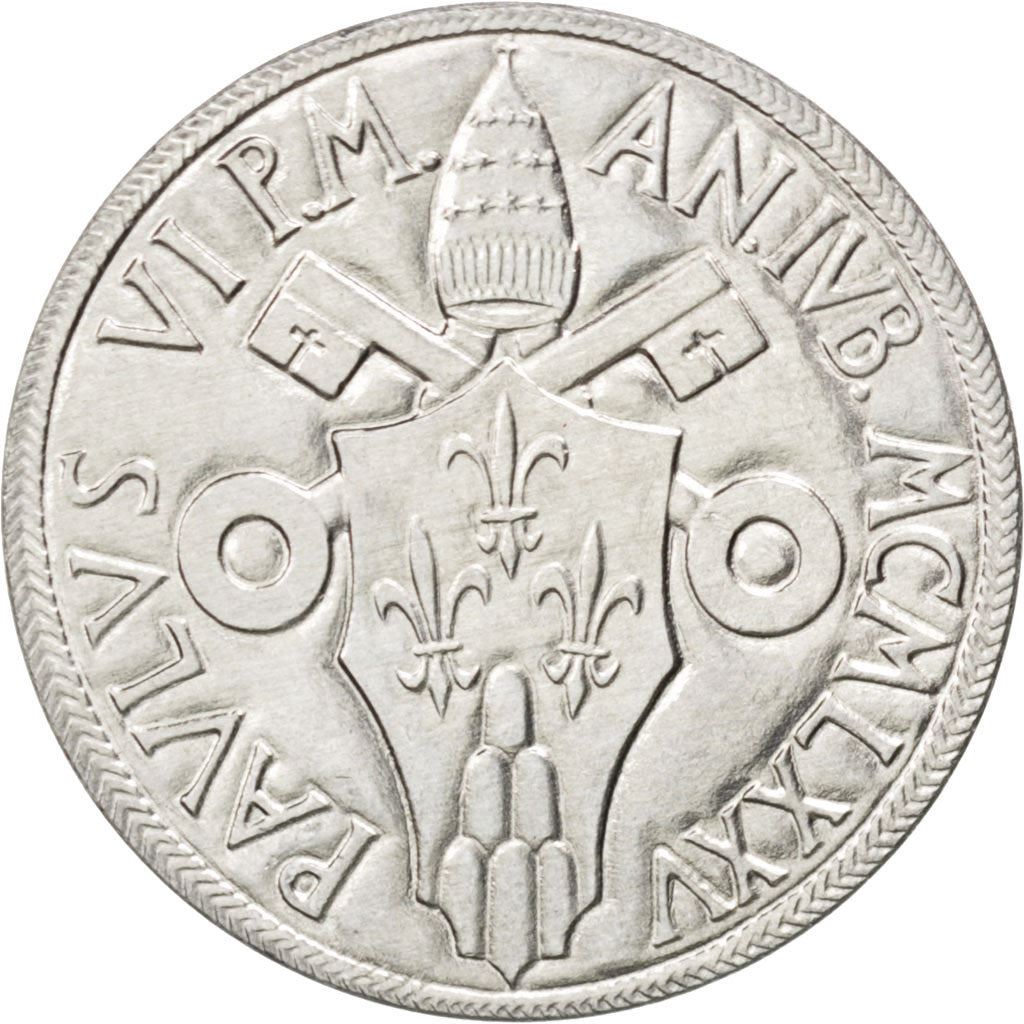 Vatican City | 10 Lire Coin | Noah's Ark | Km:127 | 1975