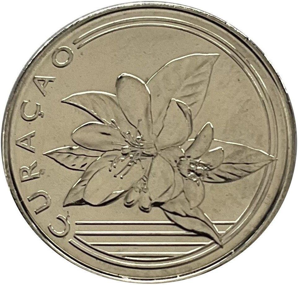 Curacao | 10 Cents Coin | Orange blossom | 2025