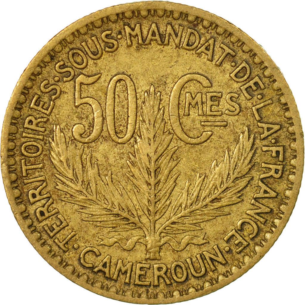 French Cameroon | 50 Centimes Coin | Marianne | Phrygian Cap | Km:1 | 1924 - 1926