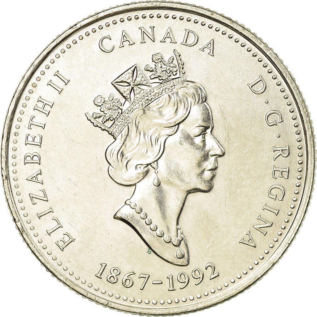 Canada | 25 Cents Coin | Saskatchewan | Nickel | KM:233 | 1992