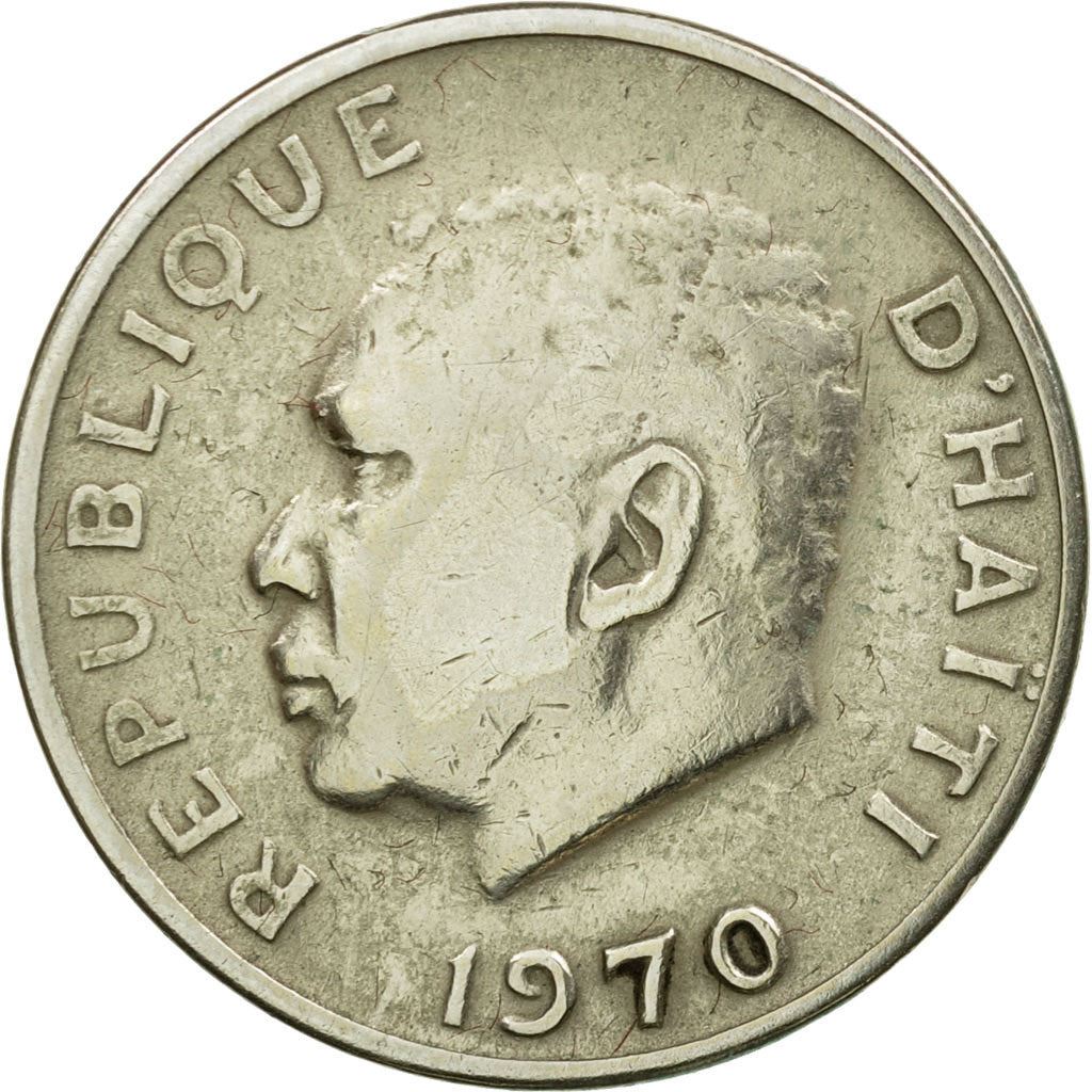 Haiti | 10 Centimes Coin | Francois Duvalier | Cannon | Km:63 | 1958 - 1970