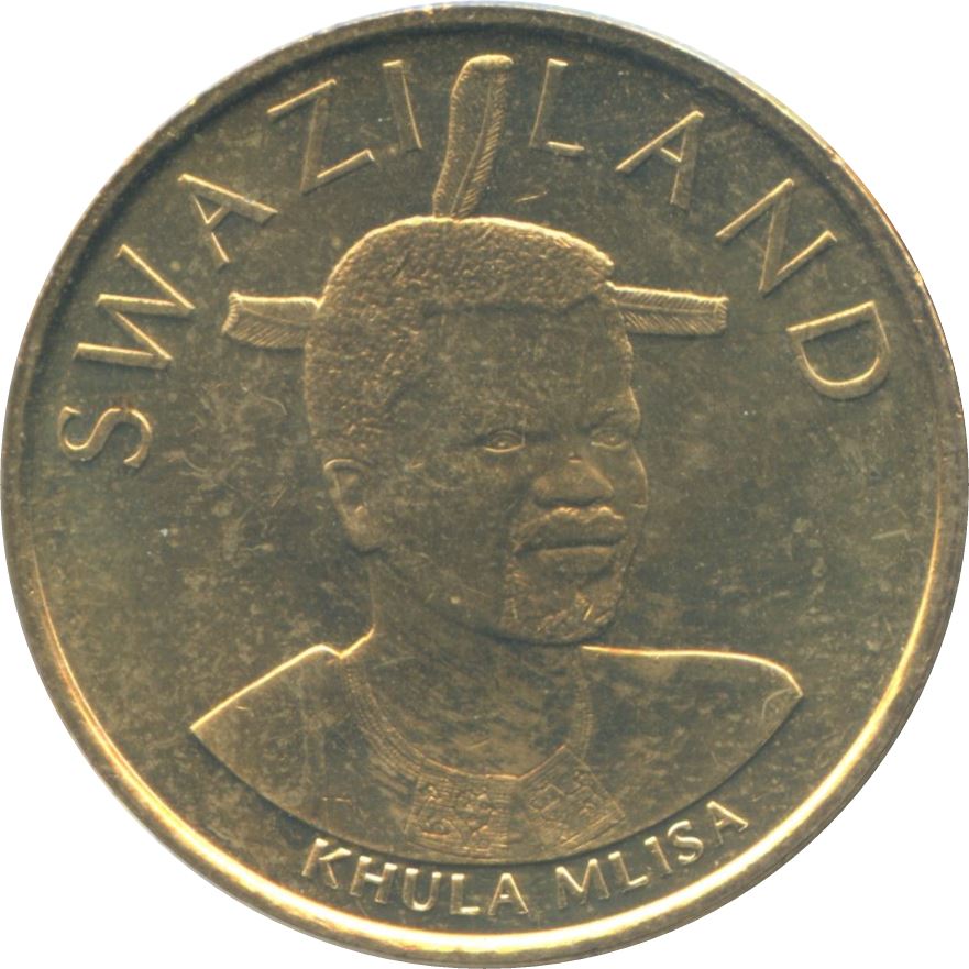 Eswatini 5 Emalangeni Coin | King Mswati III | Golden Jubilee | Central Bank | Bee Hive | Microscope | 2018